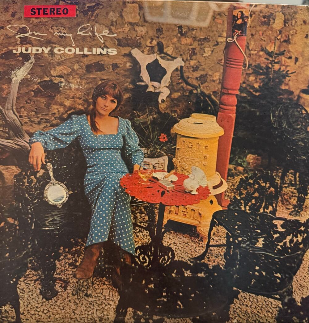 Judy Collins In My Life LP Vinyl Album, 1966 Elektra Stereo Gold Label Folk Rock